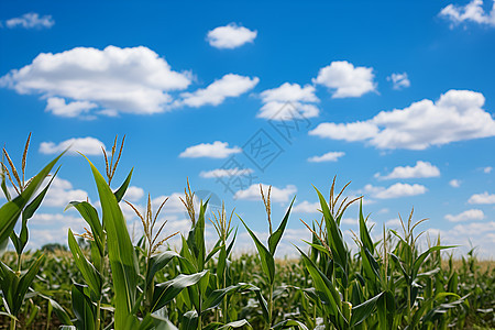 一个玉米田图片