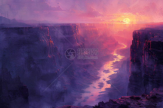 日出时分的大峡谷图片