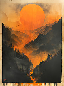 壮丽的大峡谷日出交响曲背景图片