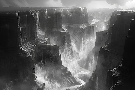 神秘奇观的峡谷图片