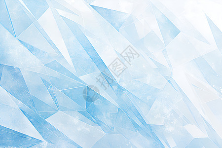 水晶绒晶莹剔透的冰块插画