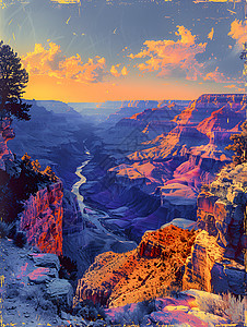 壮丽的峡谷晨曦图片