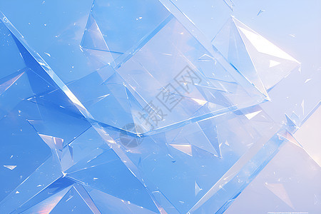 冰蓝色水晶图片