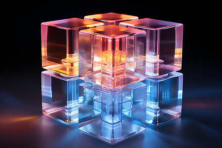 玻璃立方体的晶韵世界图片