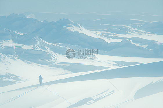 雪地里的冒险家图片