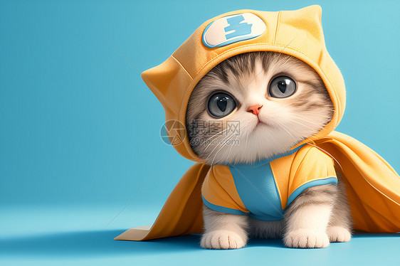 萌宠猫咪超级英雄图片