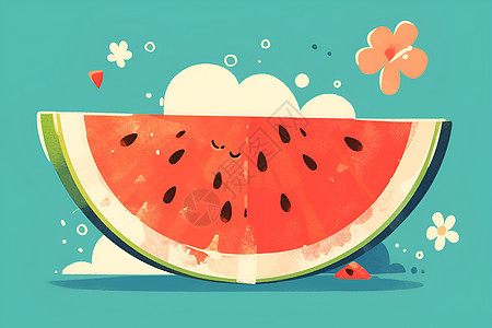 欢乐水果插画图片