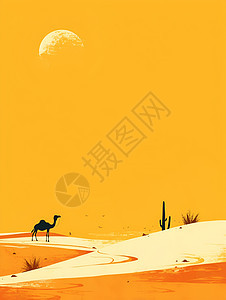 旅行的骆驼图片