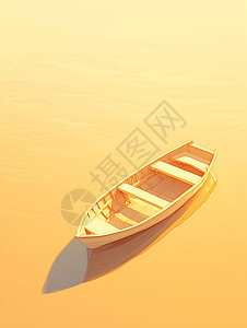 沙滩上的小木船图片