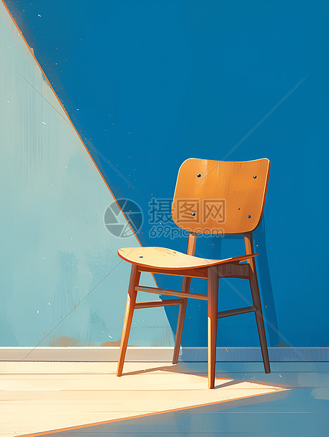 光影背景下的椅子图片