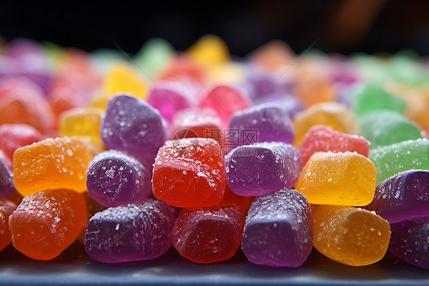 彩色的果冻软糖图片