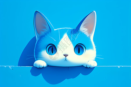 设计展示展示的小猫插画插画