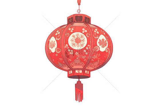 中国红灯笼插图图片