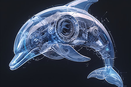 复杂的机器海豚图片