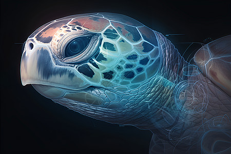 海龟头部图片