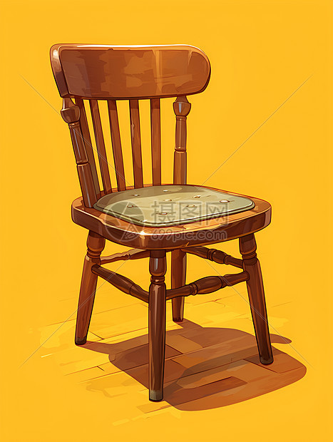 阳光下的木椅图片