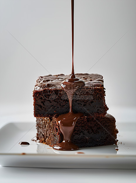 甜美的巧克力蛋糕图片
