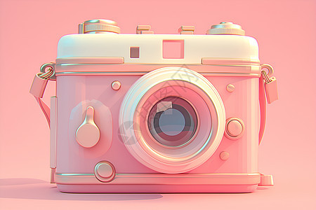 粉色的相机图标图片