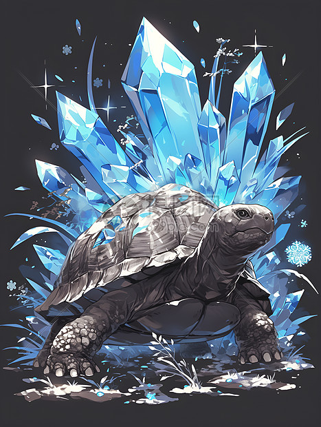 神奇的水蓝龟壳图片