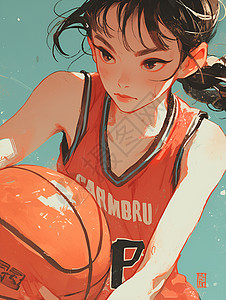 热血篮球少女图片
