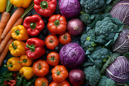 健康的蔬菜食物图片