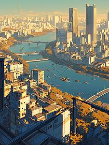 城市的高楼景观图片