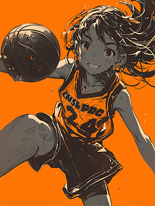 疾风少女打篮球高清图片