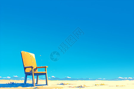 沙滩上的椅子图片