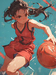 设计的动漫篮球少女图片