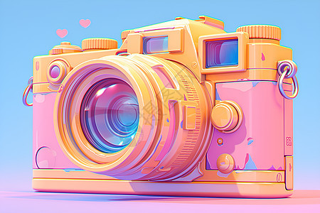 粉红色的相机图片