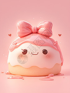 甜蜜可爱的粉色蛋糕图片