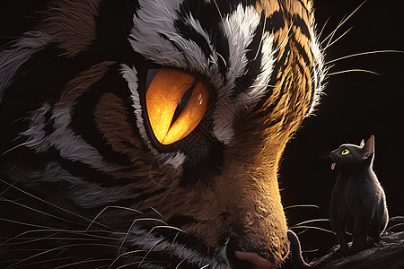 老虎的眼神图片
