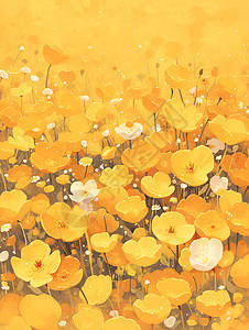 黄色的欢乐花海图片