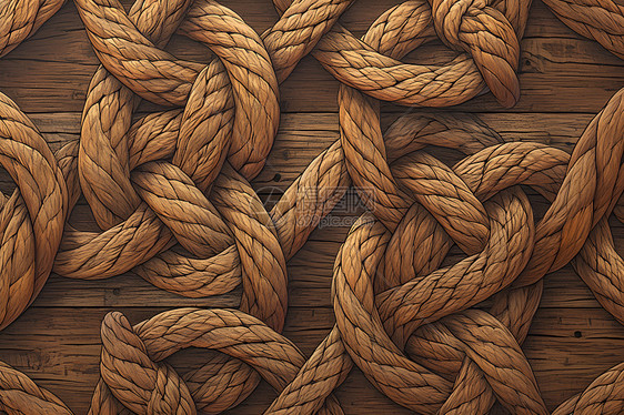 木船上的绳结图片
