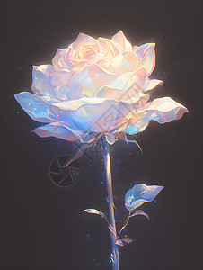 白玫瑰上的光影图片