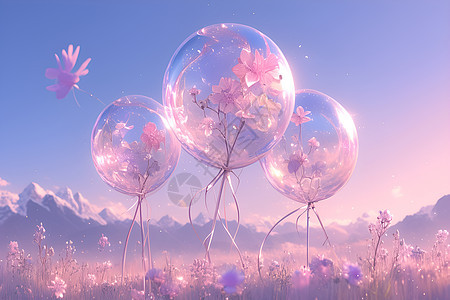幻境中的绚丽气球图片