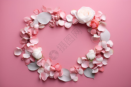 浪漫玫瑰花环图片
