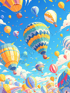欢乐的热气球嘉年华图片
