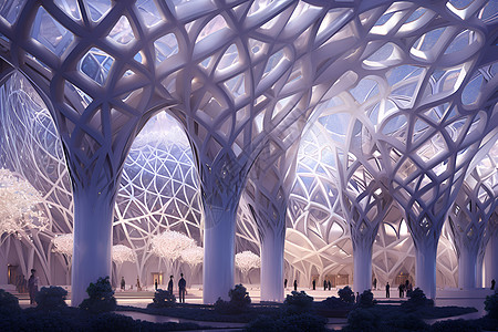 蜂巢建筑未来主义水晶宫设计图片