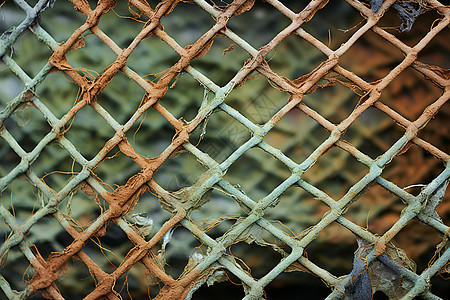 铁丝网背景篱笆生锈高清图片