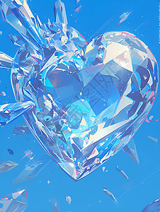 蓝色的水晶背景图片