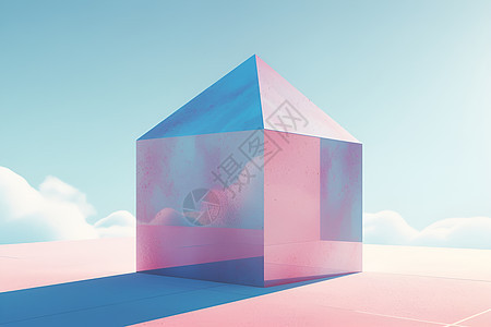 色彩幻想粉蓝乐园背景图片