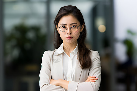 女性戴眼镜戴眼镜的女子背景