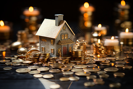 货币中的房屋模型图片