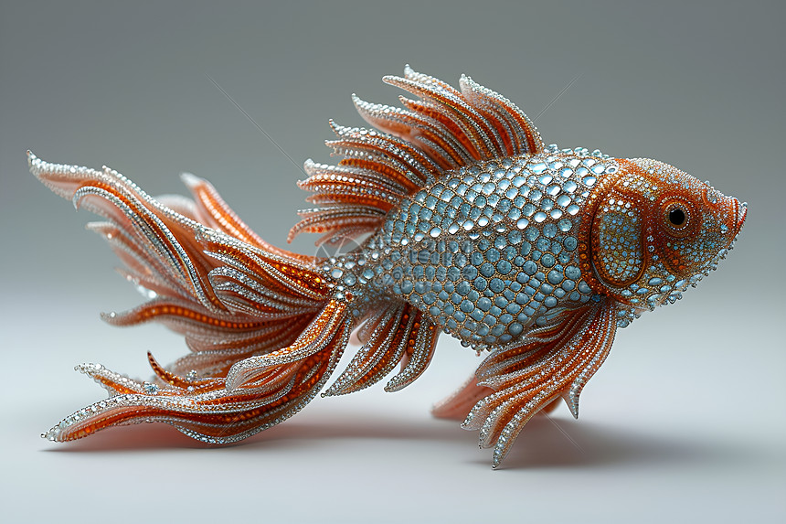 玻璃制成的鱼图片
