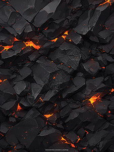 黑色的火山岩高清图片