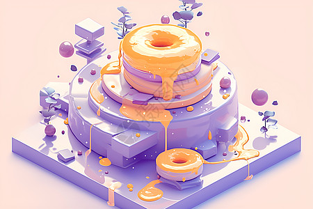 甜甜圈的制作图片