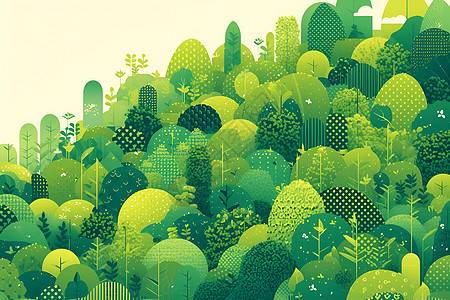 几何绿色林业背景图片