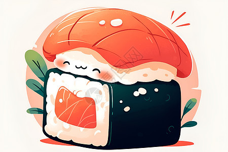 健康的美食寿司图片