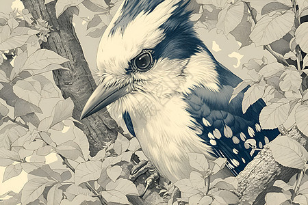 珍稀鸟类插图图片